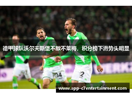 德甲球队沃尔夫斯堡不敌不莱梅，积分榜下滑势头明显